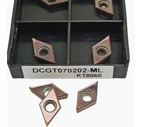 10 pièces outils de tornade CNC for acier inoxydable, DCGT11T304 DCGT11T302 DCGT070201 ML KT8060 (DCGT070202-ML KT8060)
