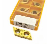 10 Pièces Outils De Tournage Internes Insertion En Carbure DCMT11T308 KT15 Tour À Métaux Inserts Plaquettes de Carbure CNC(DCMT11T304 KT6020)