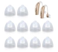 10 Pieces Package Hearing Aid Domes 8 Mm Single Layer Vent Bass Antistatic Domes Washable Universal Ear Device Hearing Aid Covers Replacement And Accessories Pour Les Anciens