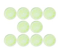 10 Pièces Page en Acrylique Citron Vert, Tranche Réaliste | Transparent et Léger, Motif Fruité Charmant, pour Livres de Poche, Cahiers, Classe ou Étude à Maison