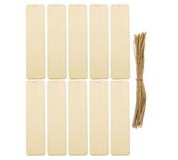 10 Pièces Pages Bois Soi-même Non Finition, Ambiance Noël | Étiquettes en Bois Trou Prépercé, Surface Lisse et Double Face Vierge, pour Scrapbooking et Cérémonies
