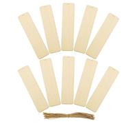 10 Pièces Pages Bois Vierges Noël DIY, Bois Lisse, Trou Prépercé | Surface Peinte Facile, Lot Créatif Minimaliste, pour Livres, Bouquets, Fêtes et Décor Saisonnier