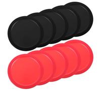 10 Pièces Palet de Rechange pour Table de Air Hockey 64mm | Bords Arrondis Polis, Léger et Portable, Usage Compétition et Salle de Jeu, Compatible Buts