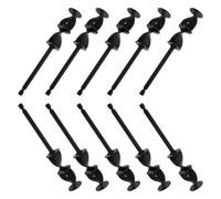 10 Pièces Palette de Mélange Époxy pour Perceuse, Accessoire | Pale Hélicoïdale à Axe Allongé, Surfaces Polies, Nettoyage Facile, Usage Répétable, Convection Verticale