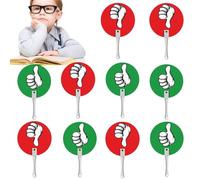 10 Pièces Palettes Thumbss Up/Thumbs Down Pour Vote En Classe, Palettes De Vote En Classe, Pouces versle Haut, Panneau Pouce Levé, Signes D'enchères Pour L'école, Enseignants Et Étudiants