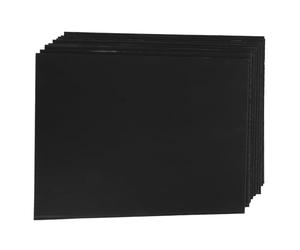 10 Pièces Panneau D’affichage en Plastique Ondulé Noir | Artisanat, Art et Exposition, Conseil de Projet Scolaire, Léger à Transporter, Usage Intérieur et Extérieur