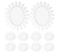 10 Pièces Panneau D'affichage Nail Art Ovale en Plastique, 10 | Guide Visuel Précis, Limite les Écarts de Teinte, pour Salon et Maison, Usage par Techniciens et Étudiants