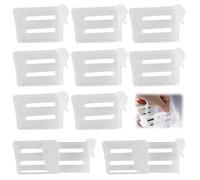 10 pièces Panneau de Séparation pour Réfrigérateur, Rérrigérateur Réglable Séparateurs, Organisateur de Réfrigérateur Tiroir Extensible, Pour Transparent Boîte de Frigo Bacs de Rangement