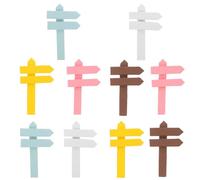 10 Pièces Panneau Indicateur en Bois Miniature pour Plantes