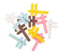 10 Pièces Panneau Indicateur Miniature, Étiquette Plante Colorée | Insertion le Sol, Repérage Facile des Couleurs, Décor Micro, pour Figurines et Jeunes Pousses
