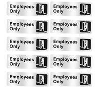 10 pièces panneaux de zone réglementée pour les employés indicateurs de bureaux pratiques en acier inoxydable pour une Communication claire indicateurs de bureaux pratiques