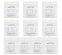10 Pièces Paquet Bancaire Inviolable en Plastique, Grand Format | Transparent, Fermeture Adhésive, Vérification du Contenu, Scellement D'éléments, pour Reçus et Opérations Bancaires