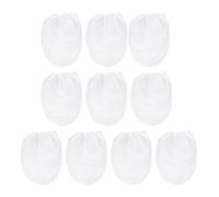 10 Pièces Paquet Filtrant Nylon, Maille Fine Blanche | Fermeture à Cordon, Filtrage et Moins D'obstruction, pour Préparation de Teinture Bois et Revêtement