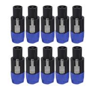 10 pièces/paquet prise de haut-parleur 4 broches connecteurs de câble de haut-parleur avec serrure câble Audio professionnel Compatible adaptateurs de prise