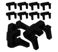 10 Pièces Pare-chocs de Protection en Silicone, Noir | Accessoire Réutilisable, Protège Panier et Grille des Rayures, Entretien Facile, Usage Domestique Quotidien