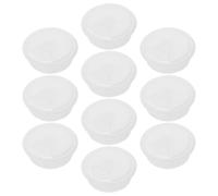 10 Pièces Passe-Fil Rond Blanc en ABS pour Bureau, Cache-câbles | Résistant à Déformation, Installation Facile, Organise les Fils, pour Meuble et Table, Lot