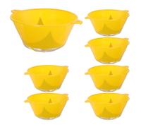 10 Pièces Passoire à Peinture Réutilisable en Plastique | Maille Fine pour Hobby et Art, Retire les Grumeaux, Couleur Jaune, Stable et Pratique