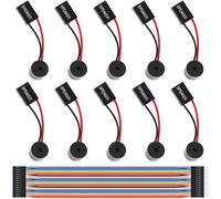 10 Pièces Pc Carte Mère Interne Mini Haut-Parleur Boîtier D'Ordinateur Carte Mère Bios Alarme Buzzer Pour Arduino/Ordinateur Avec Câble D'Extension Dupont