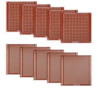 10 Pièces PCB Prototype Carte de Circuit Imprimé à Double Faces, Planche à Pain Universel, Kit de Carte de Circuit Imprimé pour Le Prototypage, Projets de Bbricolage - 10 * 10 cm