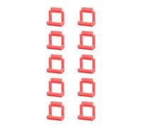 10 Pièces PCIe Riser Card Retainer, PCIe vers USB3.0 Fixation Sécurisée Clips Adaptateur PCIe en Plastique Dur Durable pour Carte Mère Carte Graphique (Rouge)