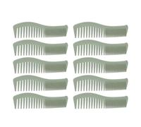 10 Pièces Peigne à Dents Fines et Larges pour Hommes et Femmes, Peigne à Cheveux Démêlant Ergonomique en Paille de blé, Outil de Toilettage Compact et Léger pour les Voyages