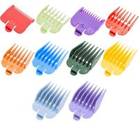 10 Pièces Peignes de Guidage de Tondeuse à Cheveux, Guide Ensemble Peigne, Peignes de Guidage pour Accessoires de Tondeuse de Rechange