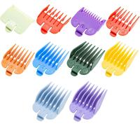 10 Pièces Peignes De Guidage De Tondeuse À Cheveux,Guide Ensemble Peigne Pour Wahl,Accessoires Tondeuse À Cheveux,Hair Clipper Guard