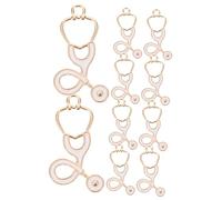10 Pièces Pendentifs de Stéthoscope pour DIY Charms Infirmière pour Colliers et Bracelets