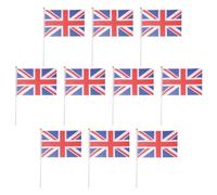 10 Pièces Petit Drapeau du Royaume-uni en Tissu, Portable | Décoration pour Voitures et Tables, Usage Commercial, Lot Événementiel, Enseignants et Organisateurs