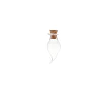 10 pièces petit mignon Mini bouchon en liège bouteilles en verre flacons pots conteneurs petite bouteille de souhait en verre avec bouchon en liège(2HA)
