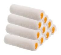 10 Pièces Petit Rouleau à Peinture de Rechange en Coton, 4 Pouces | Remplacement pour Cadre à Rouleaux, Usage Murs et Décoration Intérieure, Souple, Pratique, Facile à Changer