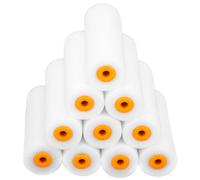 10 Pièces Petit Rouleau à Peinture Murale en Éponge | Texture Fine, Support Plastique, Application sur Portes et Encadrements de Fenêtres, Outil Pratique pour Bricoleurs
