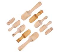 10 Pièces Petite Cuillère à Sel en Bois, Manche Dose Précise | Surface Lisse sans Bavures, Prise Antidérapante, pour Sucre et Épices, la Cuisine Maison ou Service