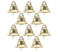 10 Pièces Petites Cloches de Noël en Métal Doré 2, 1cm