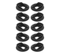 10 Pièces Pièces de Rechange pour Ventilateur de Table, Rondelle | Plastique Noir, Améliore la Transmission, Installation Facile, pour Cage de Protection, Réparation Domestique et Bureaux
