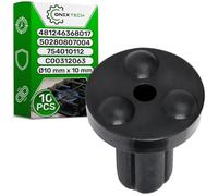 10 Pièces Pieds Caoutchouc Plaque de Cuisson Gaz Ø10 mm x 10 mm avec le Code D'origine 50280807004 pour Electrolux 481246368017 C00312063 pour Whirlpool 754010112 pour Smeg - ONIX TECH