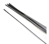 10 pièces pilier TB2015 pour rayons de vélo FG 14G 2,0 mm traction droite triple bout en acier inoxydable noir 250-306 mm pièces de rayon de vélo (305 mm)