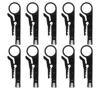 10 Pièces Pince à Dénuder pour Câbles Réseau Rj45 Cat5 Cat6 Mini | Acier et Abs, Format Noir Compact, pour Lignes Téléphoniques, Maintenance Informatique, Atelier Électronique
