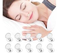 10 Pièces Pince À Nez Anti Ronflement,Anti-Ronflement Silicone Magnétique, ,Antironflement Efficace, Vous Apportant Un Sommeil Confortable Et Des Nuits Tranquilles