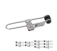 10 Pièces Pince de Grille D'action à Levier, Clips de Montage de Carrelage Antirouille en Acier Inoxydable avec Utilisation Facile D'une Seule Main du Levier de Pouce Outils