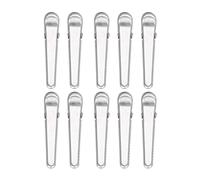 10 pièces pince de scellage en acier inoxydable résistant à la rouille pinces de sac de cuisine durables pour les collations alimentaires outil de scellage multifonctionnel de (8 cm)