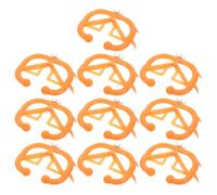 10 Pièces Pince Nasale de Sevrage, Plastique Orange | Prévention de L’allaitement, Surface Lisse sans Bavure, Usage en Cour, pour Éleveurs et Vétérinaires
