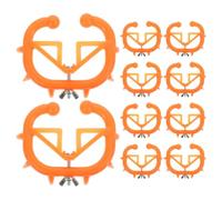 10 pièces pince nasale de sevrage pour veaux en plastique orange | forme simple, usage facile, nettoyage rapide, pour bovins, adapté aux vétérinaires et aux éleveurs