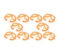 10 pièces pince nasale de sevrage pour veaux en plastique orange | pour bovins et veaux, forme simple, réutilisable et facile à nettoyer, usage pour fermiers et vétérinaires