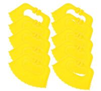 10 Pièces Pince-nez en Plastique PP, Sevrage Facile pour Bovins | Jaune, Surface Lisse Polie sans Bavures, Usage en Ferme et Étable, pour Éleveurs et Veaux