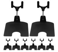 10 Pièces Pince Porte-étiquette de Prix, Clip Horizontal Stable | Base Antidérapante, Prise Renforcée et Partie Supérieure Rotative Réglable, pour Cartes, Comptoirs de Caisse, Bureaux