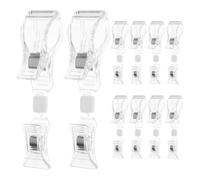 10 Pièces Pince Rotative Double Tête pour Panneau D’affichage | Rotation 360 Degrés, Clips à Double Tête, Changement Rapide D’informations, pour Étagères et Rayons