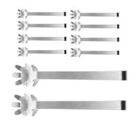 10 Pièces Pinces à Glaçons en Acier Inoxydable 430, Mini Main
