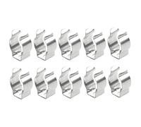 10 pièces pinces à ressort, pinces à ressort en acier inoxydable de type ouvert en U pour suspendre des outils de cuisine intérieurs et extérieurs tuyau d'arrosage organisation balai v