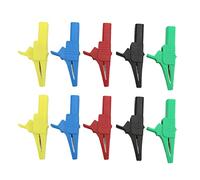 10 pièces Pinces de test J.60039, clips de puissance sécurisés avec fiche 4 mm - Haute conductivité, robustesse anti - corrosion pour appareils électroniques et industrie